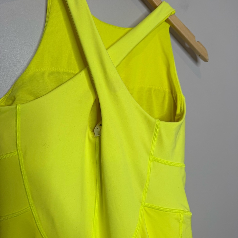 LULULEMON Court Crush Dress in Electric Lemon 6 - Picture 14 of 16